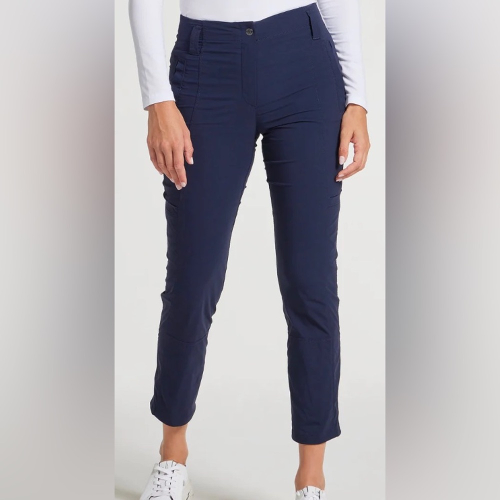 Anatomie Hollywood cargo Navy athletic‎ or travel  Pants size S quiet luxury